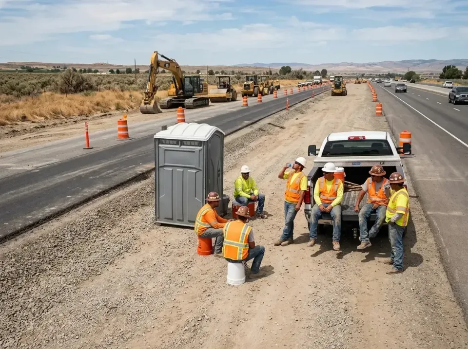 highway-road-construction-crew-007 — frequently asked questions, Porta Potty and Restroom Rentals in Gillette, WY